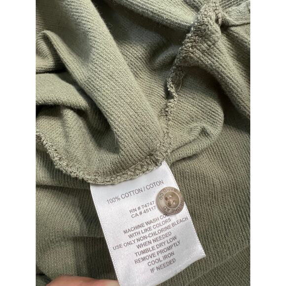 redhead brand co. men polo shirt 3/4 button short sleeve green sz xl - Picture 9 of 10